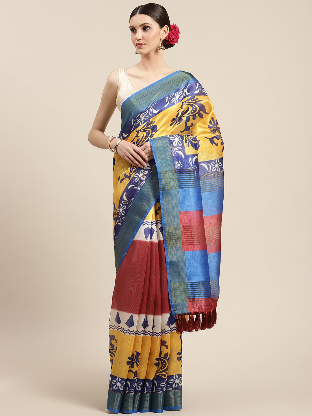 Women's Batik Digital Printed Saree