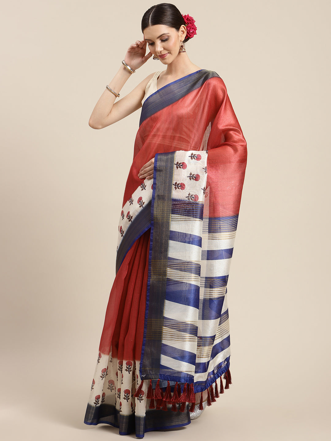 Women's Batik Digital Printed Saree