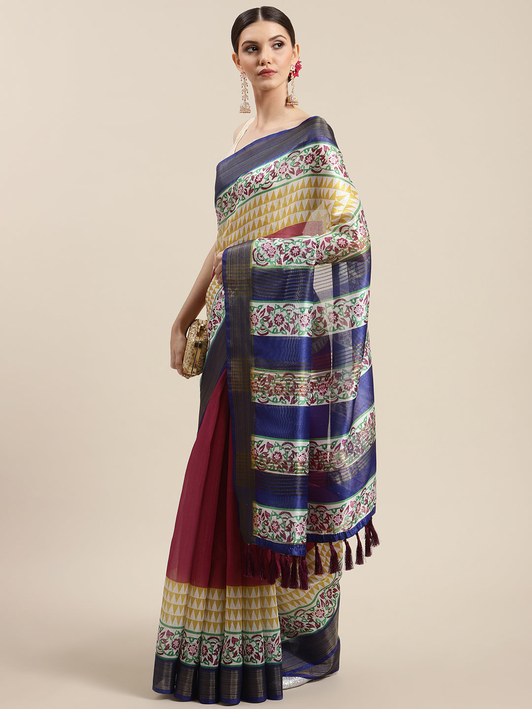 Women's Batik Digital Printed Saree