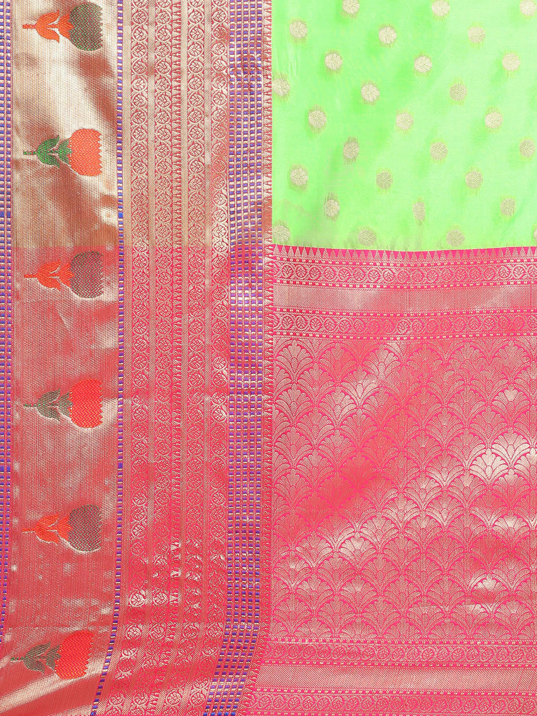 Women's Ethnic Motifs Art Silk Saree With Blouse Piece