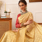 Women's Kanjivaram Tissue Silk Zari Woven Saree