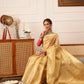 Women's Kanjivaram Tissue Silk Zari Woven Saree