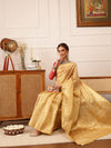 Women's Kanjivaram Tissue Silk Zari Woven Saree