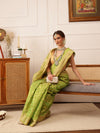 Women's Kanjivaram Tissue Silk Zari Woven Saree