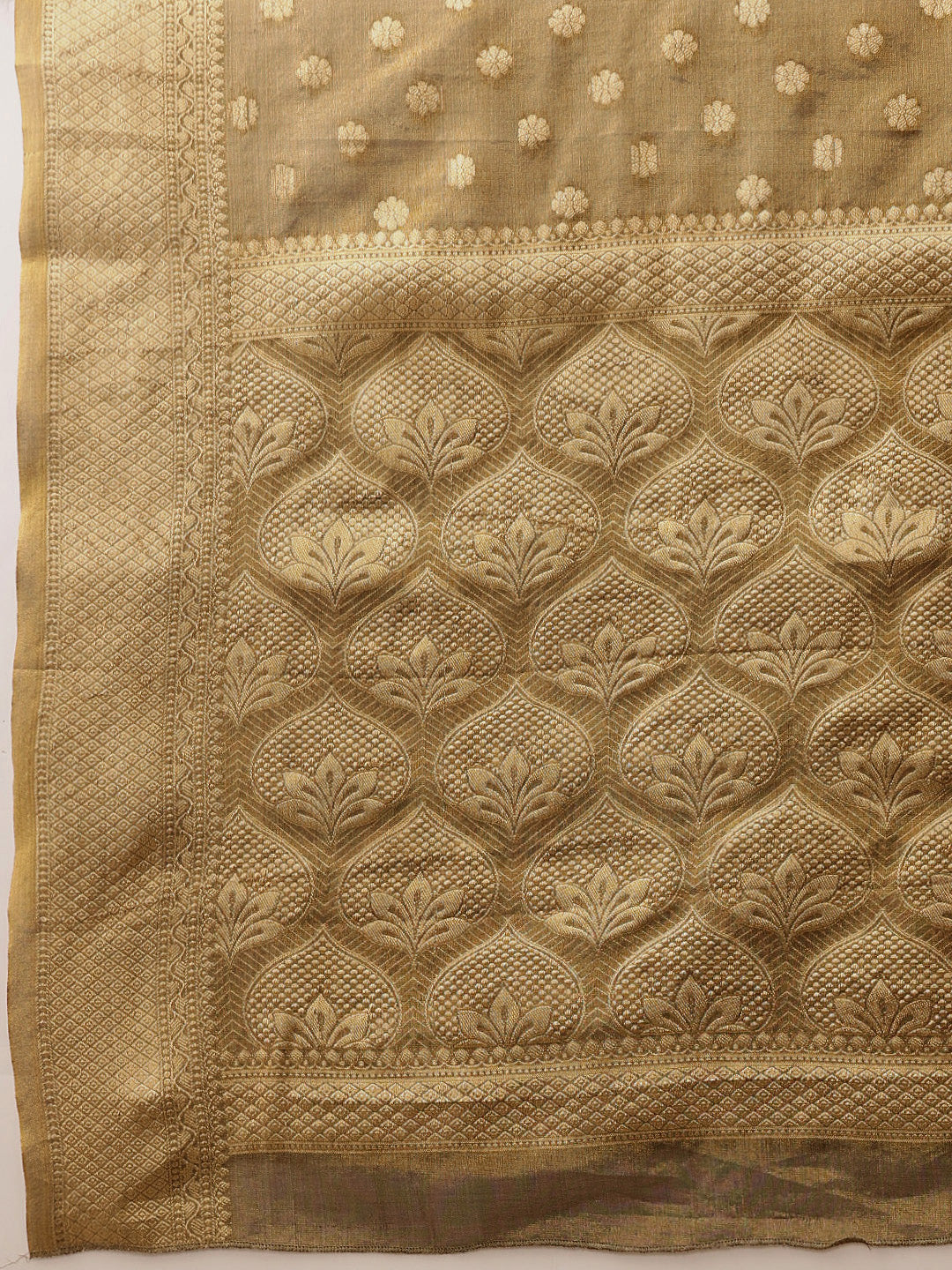 Women's Kanjivaram Tissue Silk Zari Woven Saree