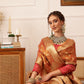 Women's Kanjivaram Tissue Silk Zari Woven Saree