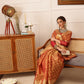 Women's Kanjivaram Tissue Silk Zari Woven Saree