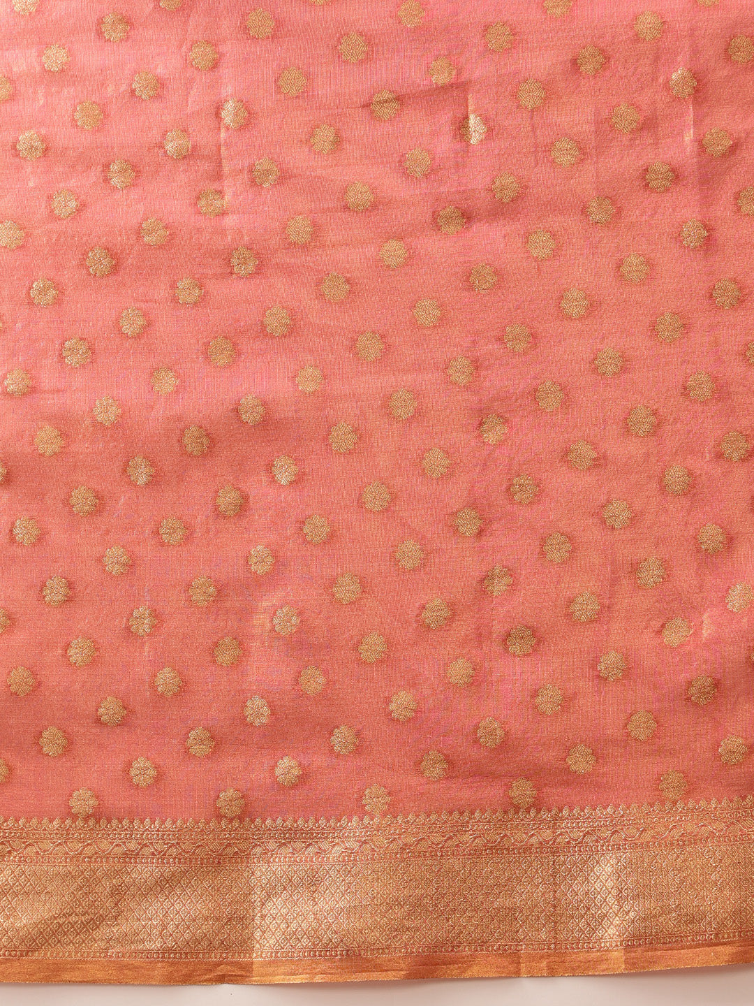 Women's Kanjivaram Tissue Silk Zari Woven Saree