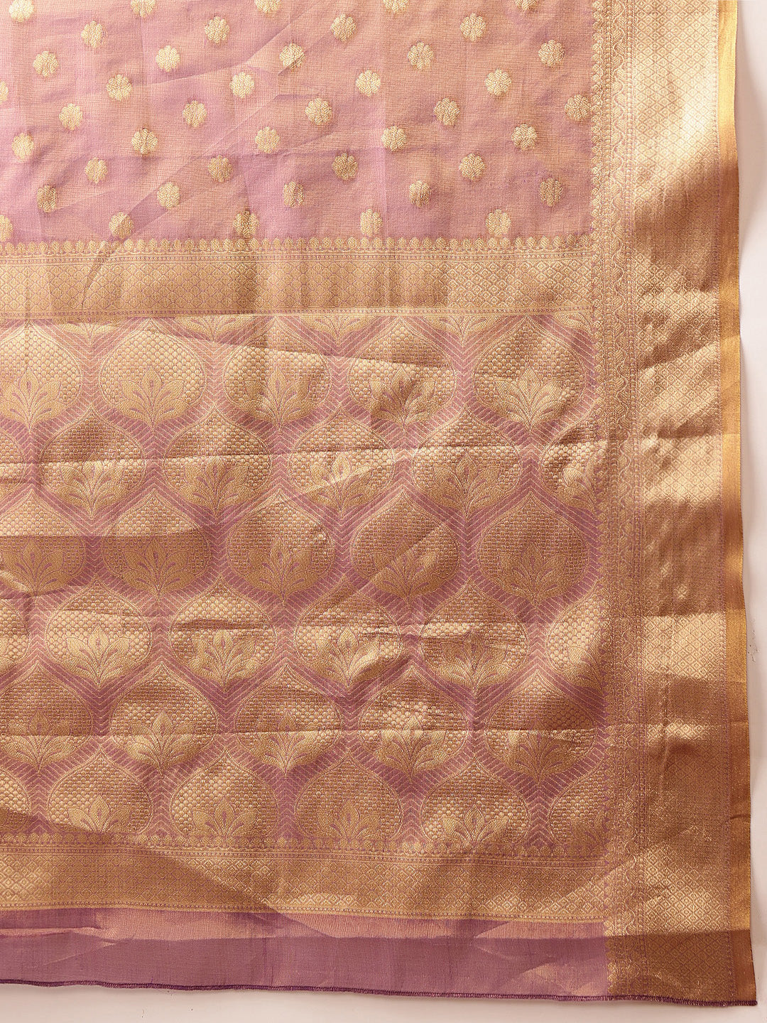 Women's Kanjivaram Tissue Silk Zari Woven Saree