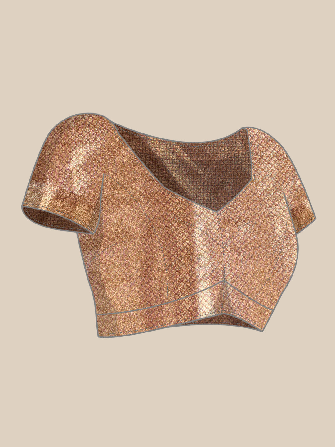 Women's Kanjivaram Tissue Silk Zari Woven Saree