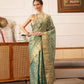 Women's Kanjivaram Tissue Silk Zari Woven Saree