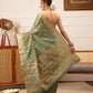 Women's Kanjivaram Tissue Silk Zari Woven Saree