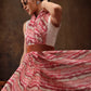 Abstract Digital Print Saree