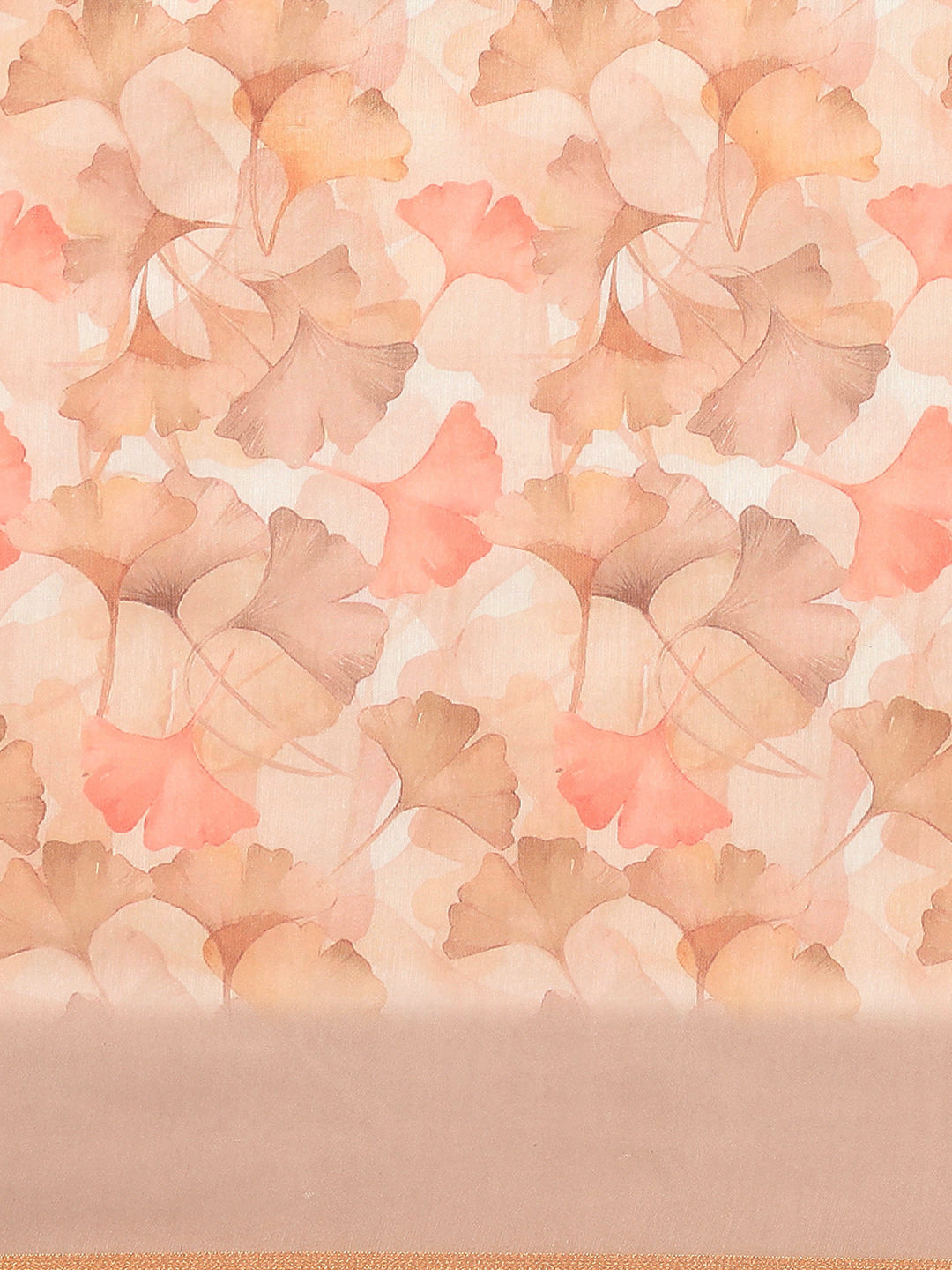 Floral Printed Cotton Saree With Blouse Piece