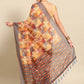Floral Printed Cotton Saree With Blouse Piece