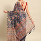 Floral Printed Cotton Saree With Blouse Piece
