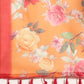 Floral Printed Cotton Saree With Blouse Piece