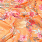 Floral Printed Cotton Saree With Blouse Piece