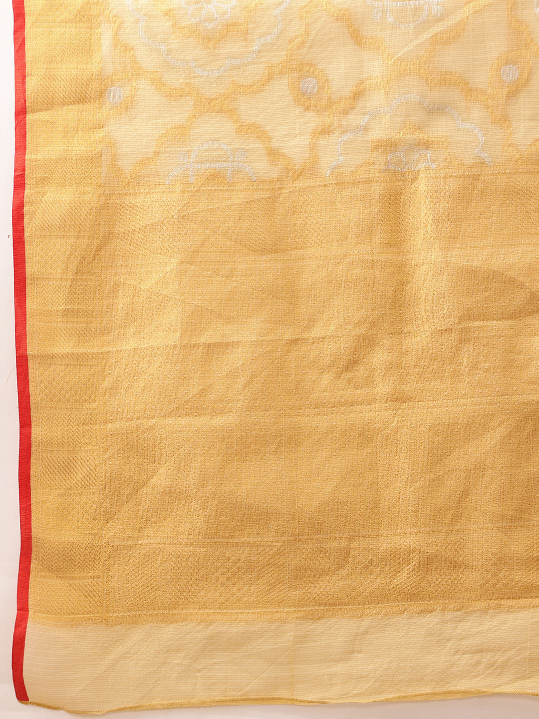 Kota Doria Silk Zari Woven Saree