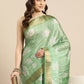 Soft Silk Digital Printed Zari Border Saree