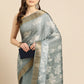 Soft Silk Digital Printed Zari Border Saree