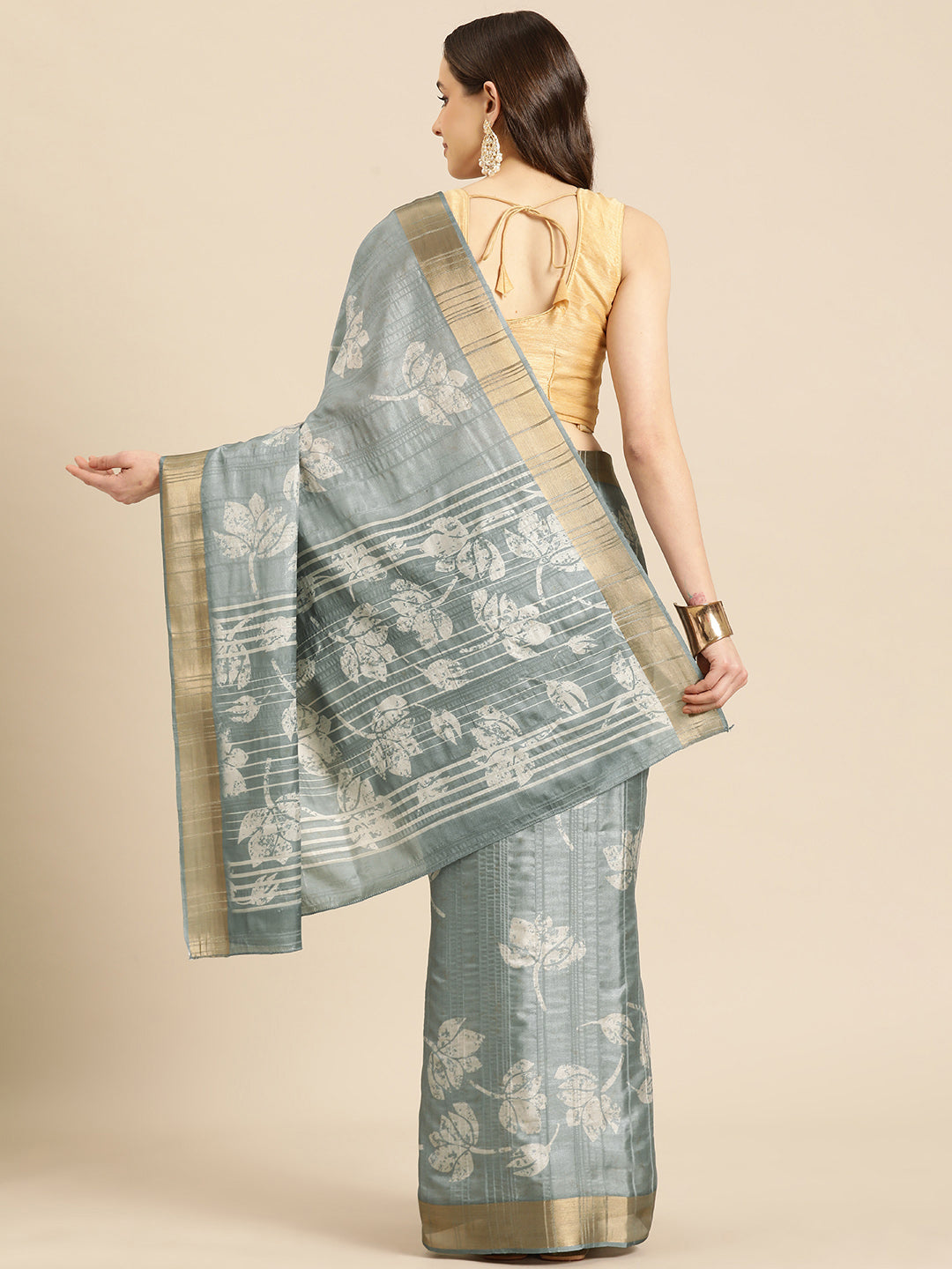 Soft Silk Digital Printed Zari Border Saree