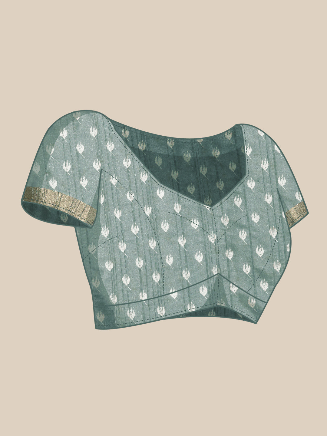 Soft Silk Digital Printed Zari Border Saree