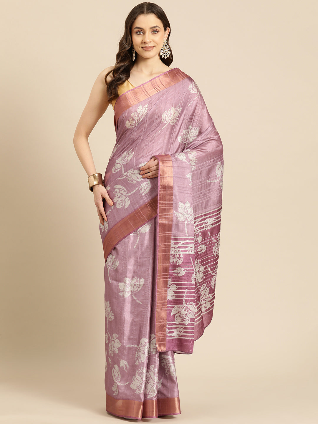 Soft Silk Digital Printed Zari Border Saree
