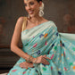 Multicolor Floral Work Cotton Saree