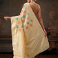 Multicolor Floral Work Cotton Saree