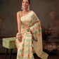 Multicolor Floral Work Cotton Saree