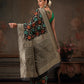 Multicolor Floral Work Cotton Saree