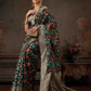 Multicolor Floral Work Cotton Saree