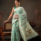 Woven Thread Floral Work Cotton Saree