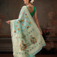 Woven Thread Floral Work Cotton Saree