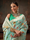 Woven Thread Floral Work Cotton Saree