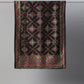 Men's Black and Gold Toned Pure Cotton Dupatta With Embroidered Woven Design