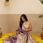 Banarasi Soft Silk Peacock Border Zari Woven Saree With Unstitched Blouse Piece