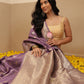Banarasi Soft Silk Peacock Border Zari Woven Saree With Unstitched Blouse Piece