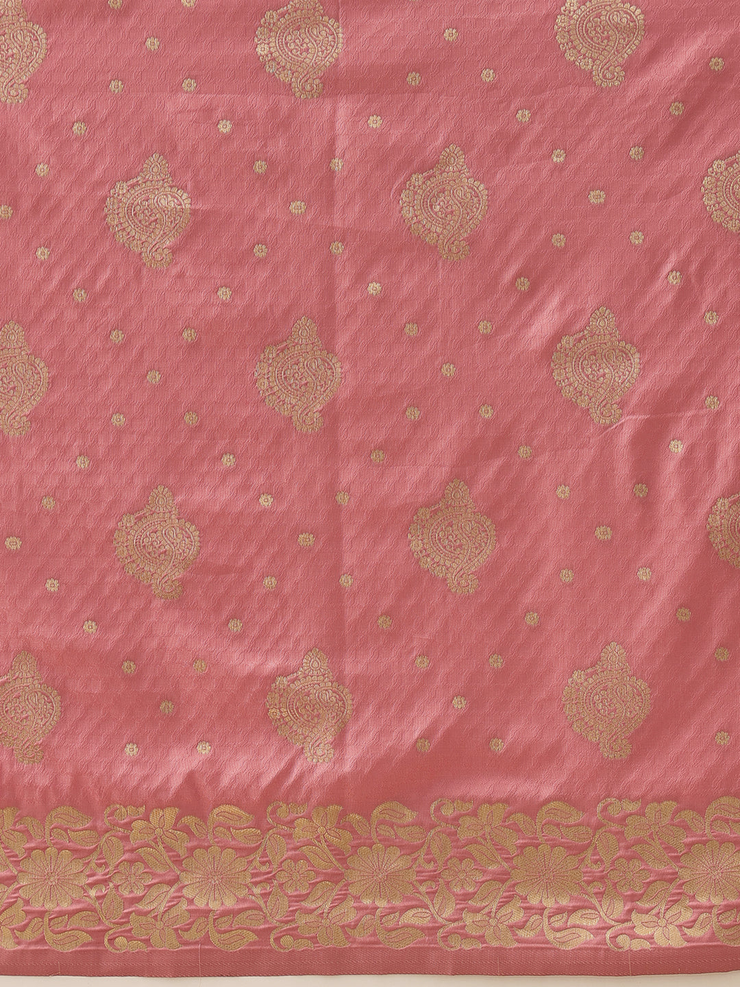 Banarasi Soft Silk Peacock Border Zari Woven Saree With Unstitched Blouse Piece
