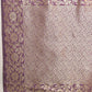 Banarasi Soft Silk Peacock Border Zari Woven Saree With Unstitched Blouse Piece