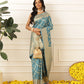 Banarasi Soft Silk Lahariya Work Zari Woven Saree With Unstitched Blouse Piece