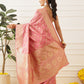 Banarasi Soft Silk Lahariya Work Zari Woven Saree With Unstitched Blouse Piece