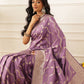 Banarasi Soft Silk Lahariya Work Zari Woven Saree With Unstitched Blouse Piece