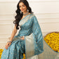 Banarasi Soft Silk Small Zari Butta Work Woven Saree With Unstitched Blouse Piece