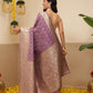 Banarasi Soft Silk Small Zari Butta Work Woven Saree With Unstitched Blouse Piece