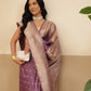Banarasi Soft Silk Small Zari Butta Work Woven Saree With Unstitched Blouse Piece