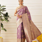 Banarasi Soft Silk Paisley Butta Work Woven Saree With Unstitched Blouse Piece