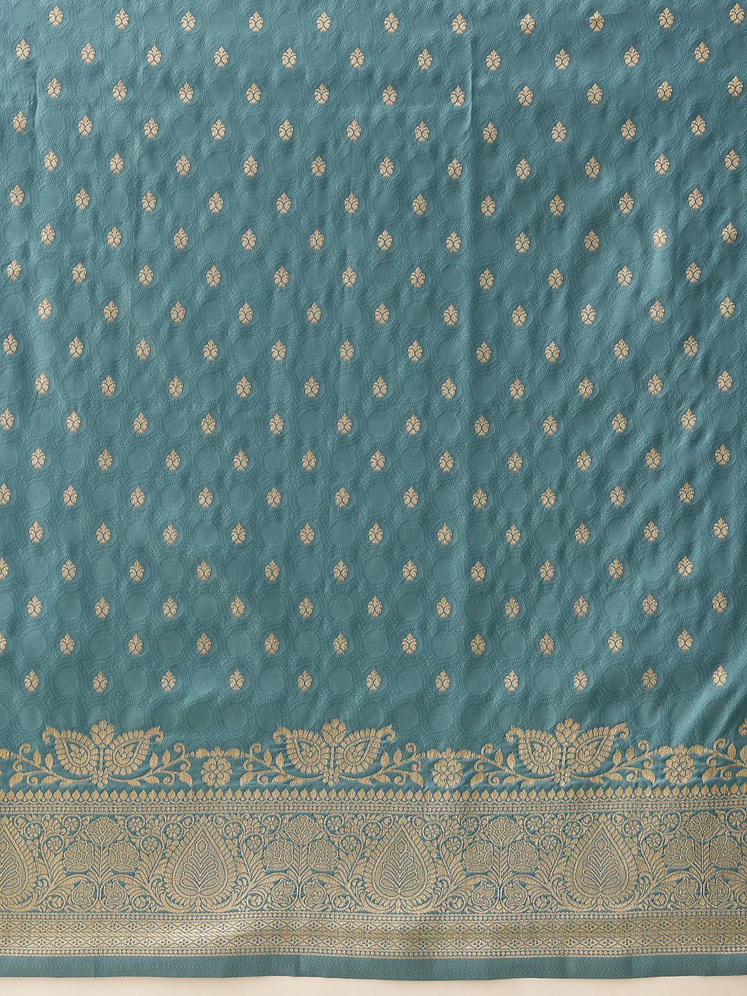 Banarasi Soft Silk Zari Butta Work Woven Saree With Unstitched Blouse Piece