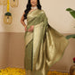 Banarasi Soft Silk Zari Butta Work Woven Saree With Unstitched Blouse Piece